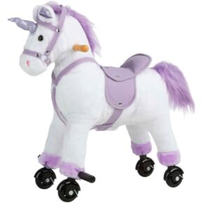 Ride on Horse - Walking Unicorn Toys with Wheels and Sounds - Ride on Toys for Kids Aged 3 and Up - Plush Kids Ride on Toys by Happy Trails in Saudi Arabia