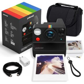 Polaroid Now+ Generation 3 i-Type Camera in White + 16 B&W Film Bundle in Kuwait