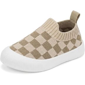 Baby Toddler Shoes Boys Girls First Walking Infant Sneakers Slip on Breathable Non-Slip Sock Shoes for 6-24 Months 2-3 Years Babies in Kuwait