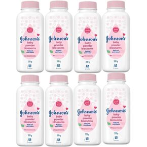 John&Son Baby Blossoms Baby Powder, 200g, 8 Pack in Kuwait