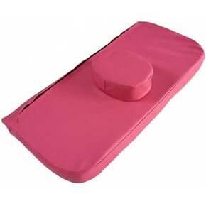 Beauty Bed Pillow Salon Massage Table Headrest Ergonomic Design with Sponge Support and Removable Cover Suitable for Client Therapists, Red in Saudi Arabia