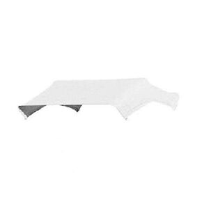 White Buggy Top Replacement Canvas Cover Only for 3 Bow 48" Umbrella Frame in Kuwait
