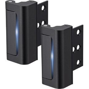 Husfunov 2 Pack Home Security Door Lock,Childproof Door Reinforcement Lock,with 3" Stop Withstand 800 lbs,for Inward Swing Doors,Night Kids Safety Metal Flip Lock Deadbolt Latch (White) in Kuwait