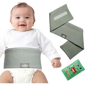 Baby Colic & Gas Relief Belly Belt, Hot/Cold Gel Pack Tummy Wrap for Newborns & Infants, Soft Baby Swaddle for Upset Stomach Comfort, 0–3 Years (Blue) in Kuwait