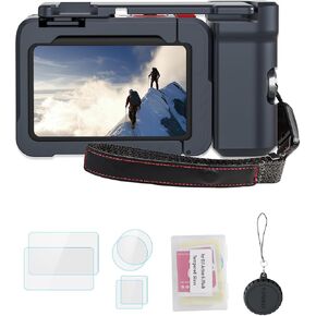 YETAKKR Camera Protection Kit for DJI OSMO Action 6 Aluminum Grip Set - 11-Piece Bundle: Street Photography Handle + Protective Cage + 9H Screen Protector + Wrist Strap Bundle Accessories in Kuwait