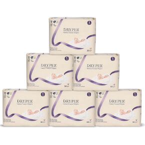 Baby Diapers, DRYPER Disposable Diaper Newborn Size 2 Diapers (9-18 lbs), 162 Count, 3D Leak Guards & Wetness Indicator, Ultra-Soft & Thin, Fast Water Absorption Nappies in Kuwait