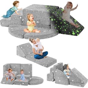 5pcs Foam Climbing Blocks for Toddlers 1-3, Safety First Toddler Climbing Toys Indoor, Soft Play Toys for Infant, Ideal Crawling and Exploration Play Set for Baby Gym/Toddler Playground in Kuwait