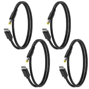 8.6″ 22AWG DC 3.5x1.35mm Male to Type-C Male Power Cord, 4-Pack | For USB-C LED controllers, desktop fans, smart AP panels, industrial control boards, electronic DIY hubs, adapter cables in Kuwait