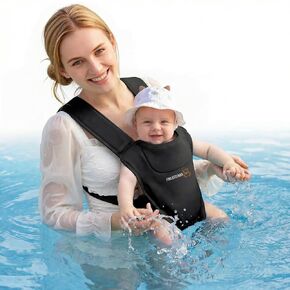 FRUITEAM Baby Carrier for Infants & Toddlers – Ergonomic Lightweight Harness, Adjustable for Dad & Mom, Perfect for Pool Beach Hiking Travel, Quick-Dry & Waterproof (Blue) in Kuwait