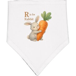 inktastic R Is for Rabbit Alphabet Baby Bandana Bib in Kuwait