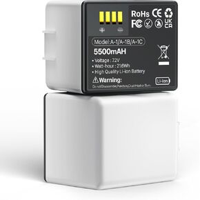 5500mAh Batteries for Arlo Pro 3/ Pro 4, 2-Packs Rechargeable Battery Replacement Compatible with Arlo Pro 5S 2K, Ultra, Ultra 2 Camera, A-4 A-4a, VMA5400, VMC4040P, VMC4060P in Kuwait