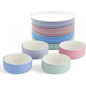 Elk and Friends Kids Porcelain Mealtime Bundle | 8 Pcs Dinnerware Set | Plates & Bowls | Microwave & Dishwasher Safe in Saudi Arabia