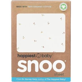 Happiest Baby SNOO Baby Bassinet Fitted Sheet Organic Cotton | GOTS Certified 100% Organic Cotton, Breathable Fabric, Hypoallergenic, Designed for SNOO, Machine Washable in Kuwait