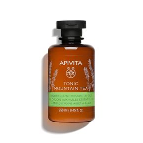 APIVITA Tonic Mountain Tea Shower Gel | Gently Cleanses, Revitalizes & Preserves Moisture with Mountain Tea, Propolis & Essential Oils in Kuwait