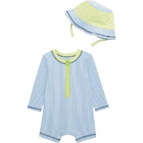 Mud Pie Baby Boy Baby Seersucker Rashguard Set in Kuwait