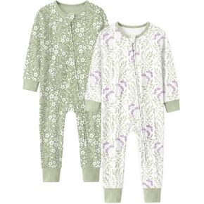 Unnivoll Toddler Pajamas 100% Cotton Footless Baby Pajamas Baby Boy Girl Clothes Snug Fit 2 Pack in Saudi Arabia