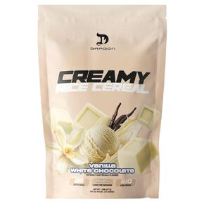 Dragon Pharma Creamy Rice Cereal, Gourmet Taste, Delicious Hot Cereal, Ready in Seconds, 25g Carbs (25 Servings, Vanilla White Chocolate) in Kuwait