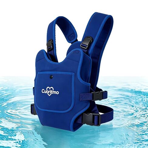 Neoprene Baby Carrier for Newborn to Toddler, Waterproof Front Carry Holder with Adjustable Straps, Lightweight for Beach, Pool & Summer, Black in Kuwait