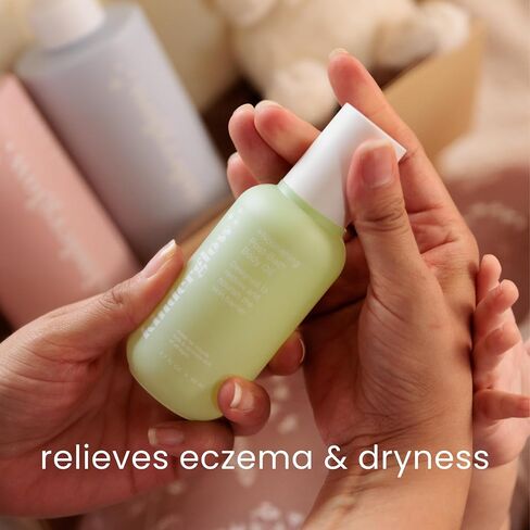 Repairing Oat Blend | Non-Toxic Baby Body Oil For Dry & Eczema-Prone Skin - Post-Bath 48 Hour Moisture Lock - Oat, Squalane, Cica - Pediatrician Approve - Fragrance-Free - Sensitivity in Kuwait