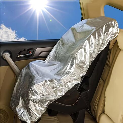 Child Car Seat Sunshade Dust,UV Blocking & Heat Insulation Protection,Universal Fit Baby Car Seat Sun Shield,Dustproof&Sun Protection Cover for Infant Toddler Car Seats in Kuwait