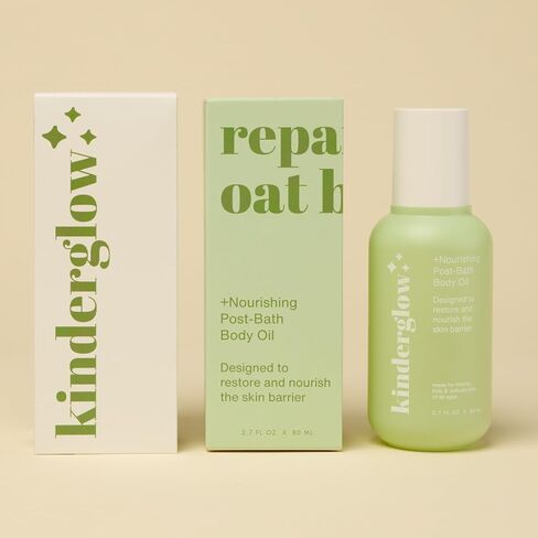 Repairing Oat Blend | Non-Toxic Baby Body Oil For Dry & Eczema-Prone Skin - Post-Bath 48 Hour Moisture Lock - Oat, Squalane, Cica - Pediatrician Approve - Fragrance-Free - Sensitivity in Kuwait