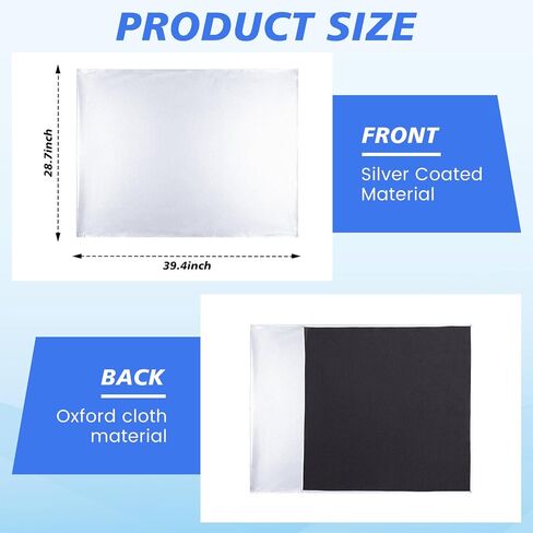 3 Pcs Car Seat Sun Shade Cover Car Seat Shade Shields Cooling Universal Reflective Heat Protector Cover for Heat Temperature, UV Sunlight, Summer Protection, Travel Accessories in Kuwait