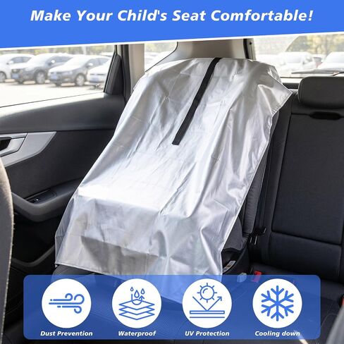 3 Pcs Car Seat Sun Shade Cover Car Seat Shade Shields Cooling Universal Reflective Heat Protector Cover for Heat Temperature, UV Sunlight, Summer Protection, Travel Accessories in Kuwait