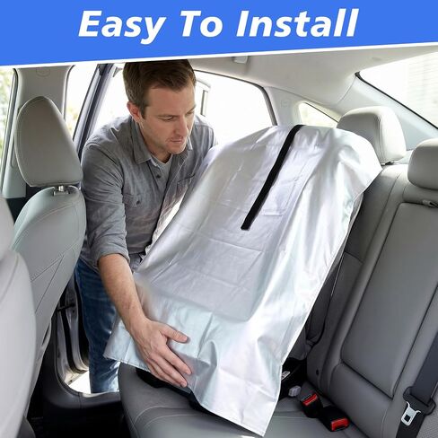 3 Pcs Car Seat Sun Shade Cover Car Seat Shade Shields Cooling Universal Reflective Heat Protector Cover for Heat Temperature, UV Sunlight, Summer Protection, Travel Accessories in Kuwait