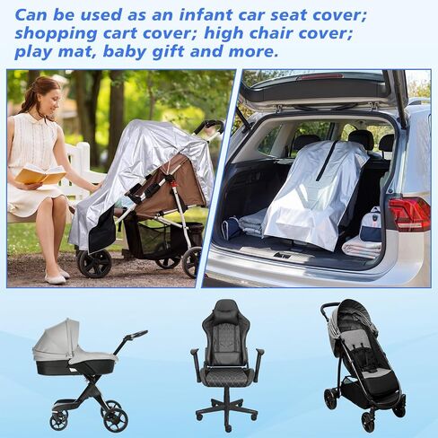 3 Pcs Car Seat Sun Shade Cover Car Seat Shade Shields Cooling Universal Reflective Heat Protector Cover for Heat Temperature, UV Sunlight, Summer Protection, Travel Accessories in Kuwait