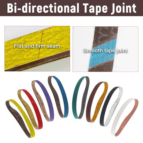 1 x 30 Inch Sanding Belts for Knife Sharpening, 80/120/180/240/400/600/1000/3000 Grits, for 1x30" Belt Sander, Metal Polishing, Woodworking, 16 Pack in Kuwait