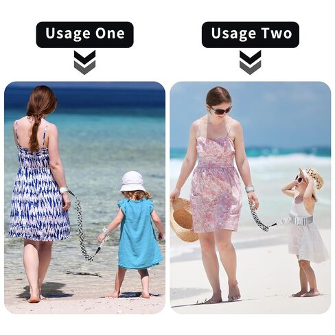Toddler Anti Lost Leash Belt, Reflective Kids Walking Harness Wrist Link with Safety Lock, Child Wristband Tether for 1-5 Years Old Boys Girls Outdoor Travel Black in Kuwait