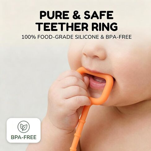 Baby Teething Toys 6-12 Months & Toddler Car Activities | Exceptional Silicone Pull String Sensory Toy, Montessori Toys for 1 Year Old Boy Girl Infant in Kuwait
