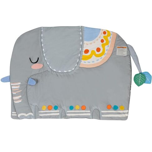 Baby Play Gym Tummy Time Mat, Oversize Elephant Activity Mat with 6 Detachable Toys, Promote Motor Skills & Sensory Development Mat, Newborn Infant Baby Essentials Gift in Kuwait