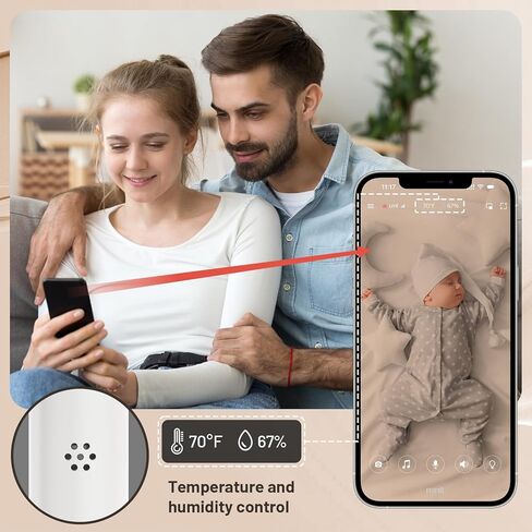 Wall Mount for Nanit Secure Wall Holder for Nanit Pro/Plus/Original Cameras, Nursery Baby Monitor Accessory, Stand with Cable Management for Baby Rooms, Playrooms, Bedroom - Camera Not Included in Kuwait