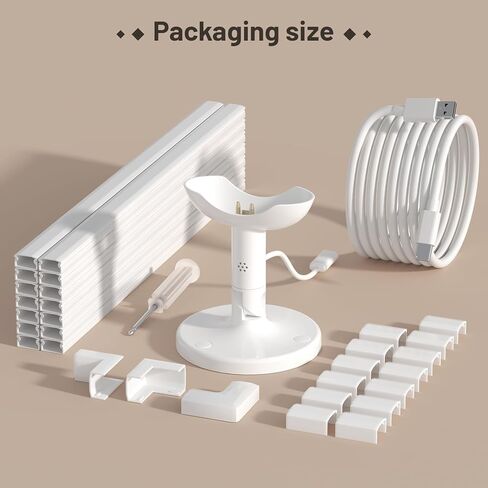 Wall Mount for Nanit Secure Wall Holder for Nanit Pro/Plus/Original Cameras, Nursery Baby Monitor Accessory, Stand with Cable Management for Baby Rooms, Playrooms, Bedroom - Camera Not Included in Kuwait