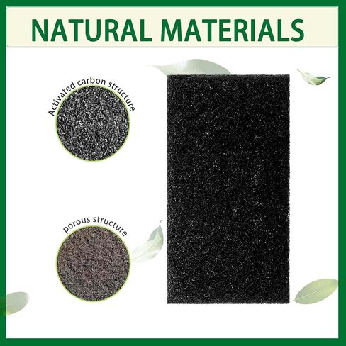 6 Pack Universal Filters for Diaper Pail Trash Can Activated Carbon Filter | Stick-On Diaper Pail Carbon Filters,Garbage Cans Filter Replacement in Kuwait