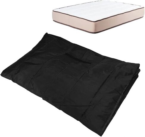 Omabeta Mattress Bag Anti Wear Protector for Moving Storage 81.9x63x15in Large Size 1 Unit (Black) in Kuwait