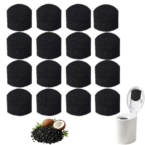 16 Pack 0.4 Inch Thick Baby Diaper Pail Deodorizer Activated Charcoal Odor Absorbing Filters Compatible with Ubbi Steel Diaper Pail Odor Eliminator for Nursery Odor Control in Kuwait