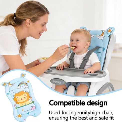 High Chair Cover Replacement Compatible with Ingenuity, Soft Cushion with Anti-Slip Pad. in Kuwait