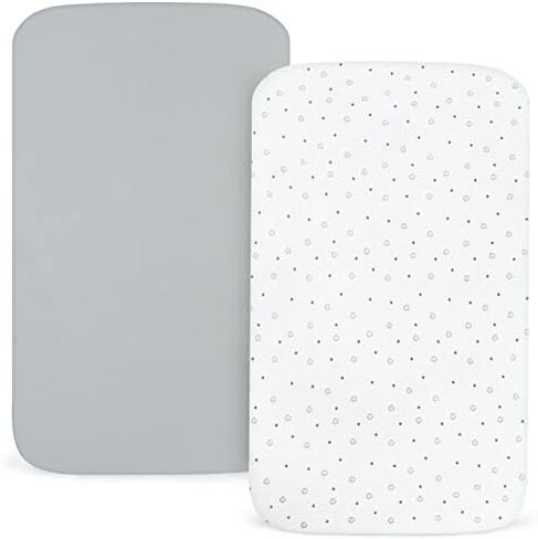 Pack and Play Mattress Pad Protector and Sheets, Waterproof Pack and Play Cover Sheets 2 Pack in Kuwait