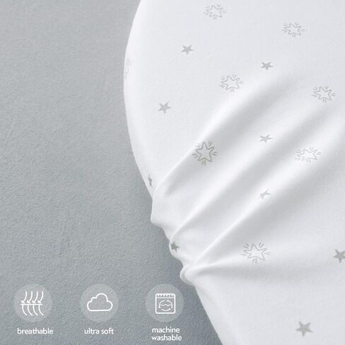 Pack and Play Mattress Pad Protector and Sheets, Waterproof Pack and Play Cover Sheets 2 Pack in Kuwait