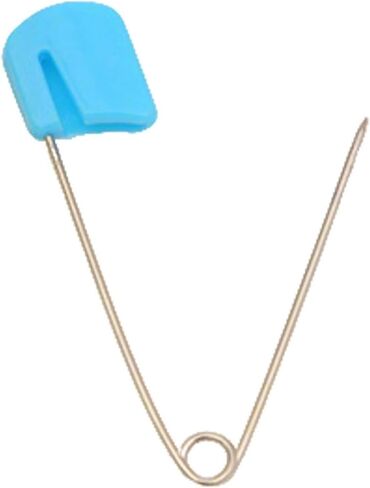 10pcs Toddler Nappy Pins with Safety Locking Closures (Large) | Stainless Steel Diaper Pins, toddler safety pins for Cloth Diapers ABS Plastic Safe Locking Closures in Kuwait