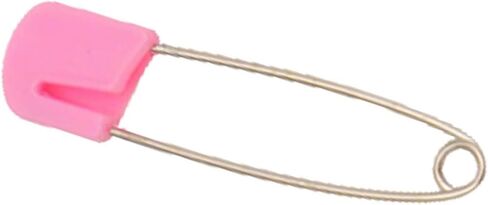 10pcs Toddler Nappy Pins with Safety Locking Closures (Large) | Stainless Steel Diaper Pins, toddler safety pins for Cloth Diapers ABS Plastic Safe Locking Closures in Kuwait