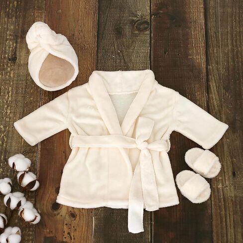 & Adjustable Newborn Bathrobe Newborn Photography Bathrobe Soft Sleepsuit for Different Body Types of Babies Gift Warm in Kuwait