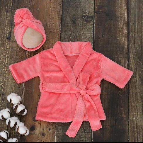 Soft & Adjustable Newborn Bathrobe Photography Bathrobe Soft Sleepsuit for Different Body Types of Babies Gift Photography in Kuwait