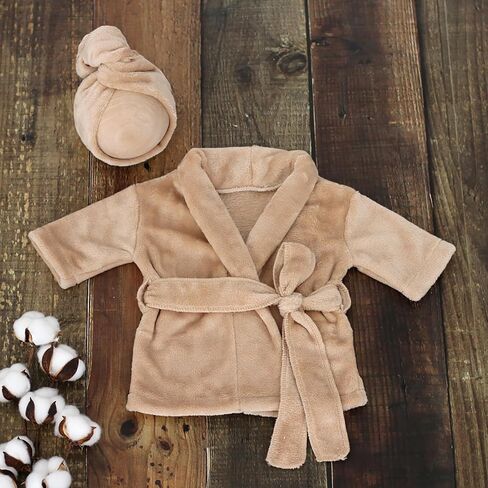 Soft & Adjustable Newborn Bathrobe Photography Bathrobe Soft Sleepsuit for Different Body Types of Babies Gift Photography in Kuwait