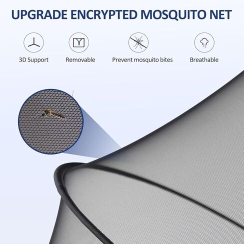 Bassinet Mosquito Net Cover to Keep Cats & Bugs Out for Baby, Two-Way Zipper, Portable Bassinet Cover with Storage Bag, Breathable Baby Mosquito Net for Travel Crib, Black in Kuwait