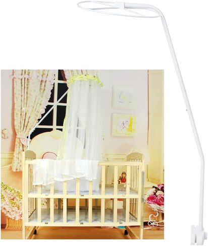 EBTOOLS Net Stand Holder Set,Clip On Crib Canopy Holder Rack, Lightweight & Easy Assembly, Material,Height for Comfortable Baby Sleeping in Kuwait