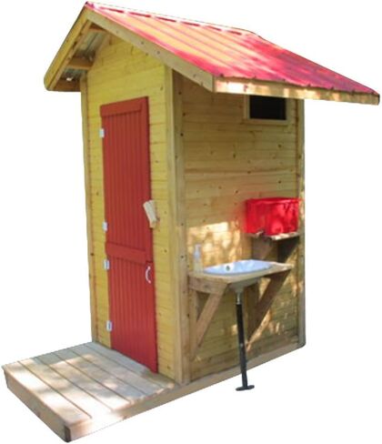 Outhouse Plans - Build Your Own Outdoor Toilet with Wooden Composting System in Kuwait