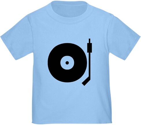 CafePress Old School Record Player Blac Toddler T Shi Cute Toddler Graphic Tee, 100% Cotton in Kuwait
